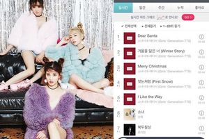 少女時代TaeTiSeo聖誕專輯《Dear Santa》排行榜上名列前茅