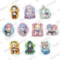 Re:ZERO -Starting Life in Another World- Clear Clip Badge Regular Edition 10Pack BOX