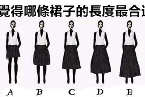 【超準測試】你覺得哪條裙子的長度最合適？測出你有什麼優勢？