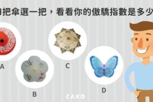 心理測驗|你是個自大狂嗎?|選一把傘告訴你的自大指數多高