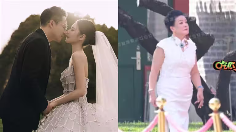 恭喜汪小菲、Mandy結婚,張蘭忙拍片。(圖/翻攝自「時尚新娘官方」微博、「吃瓜少女張小寒」百度) 恭喜汪小菲、Mandy結婚,張蘭忙拍片。(圖/翻攝自「時尚新娘官方」微博、「吃瓜少女張小寒」百度)