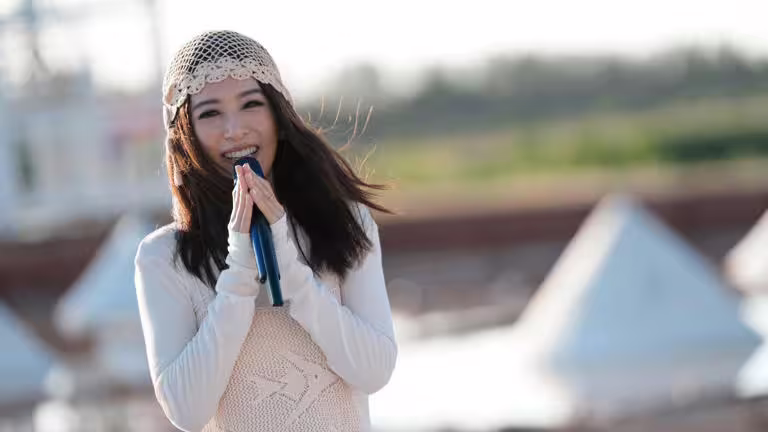 田馥甄在台南鹽田開場，兩場都吸引滿滿粉絲朝聖。（圖／何樂音樂提供）