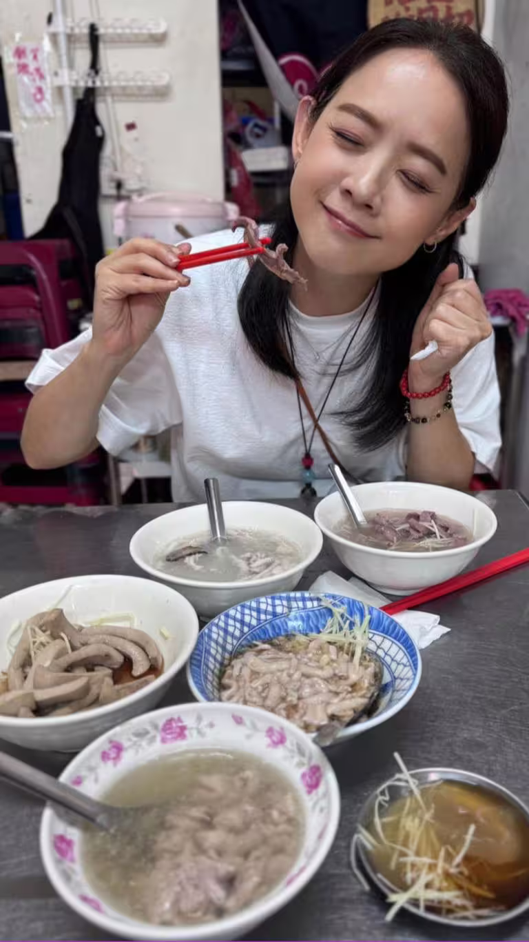 除了牛肉湯,曾寶儀也推薦台南「阿明豬心」。(圖/翻攝自曾寶儀 臉書) 除了牛肉湯,曾寶儀也推薦台南「阿明豬心」。(圖/翻攝自曾寶儀 臉書)