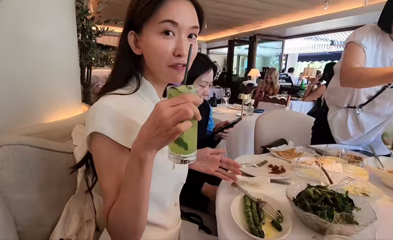 林志玲的飲食習慣清淡。(圖/FB@林志玲) 林志玲的飲食習慣清淡。(圖/FB@林志玲)