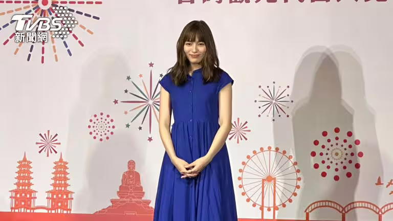 有日本「廣告女王」之稱的川口春奈。(圖/陳郁文攝) 有日本「廣告女王」之稱的川口春奈。(圖/陳郁文攝)