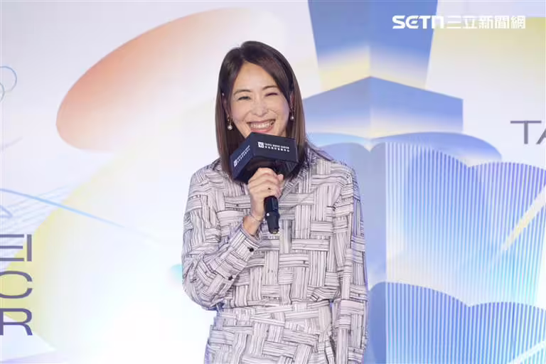 賈永婕今出席記者會。(圖/記者趙于瑩攝影) 賈永婕今出席記者會。(圖/記者趙于瑩攝影)