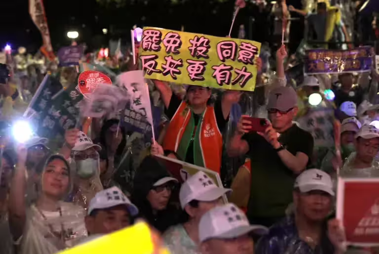 ▲台灣本週末將進行7/26大罷免投票。(圖/美聯社/達志影像) ▲台灣本週末將進行7/26大罷免投票。(圖/美聯社/達志影像)