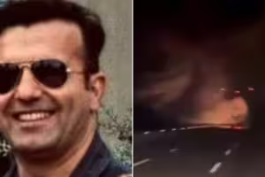 F-16戰機墜毀高速公路!現場畫面曝光 F-16戰機墜毀高速公路!現場畫面曝光