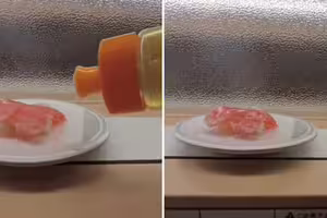 吃迴轉壽司淋清潔劑　網紅下場悲劇了