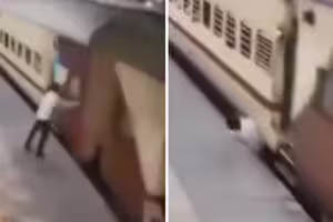 試圖跳上行駛中火車　男子遭捲入車底慘了