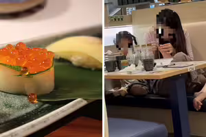 在壽司店幫女兒剪指甲　皮屑飛到醬油瓶