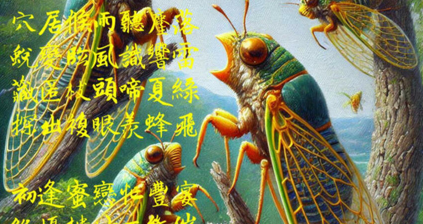 詩》夏蟬