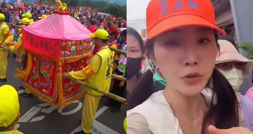 白沙屯媽祖驚見女星苦求！繞一圈真的回來 眾人齊心幫忙大喊