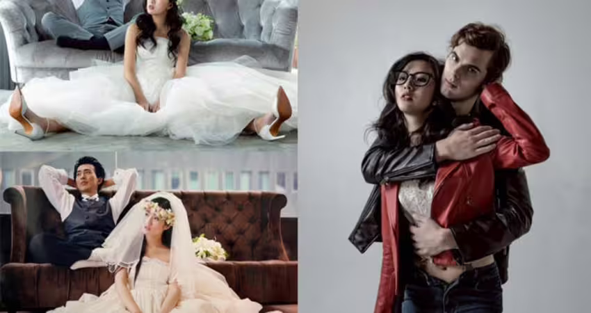 于小惠滿意洋女婿「多一個帥兒」！蔡牧霏復刻婚紗照被酸不吉利回應了