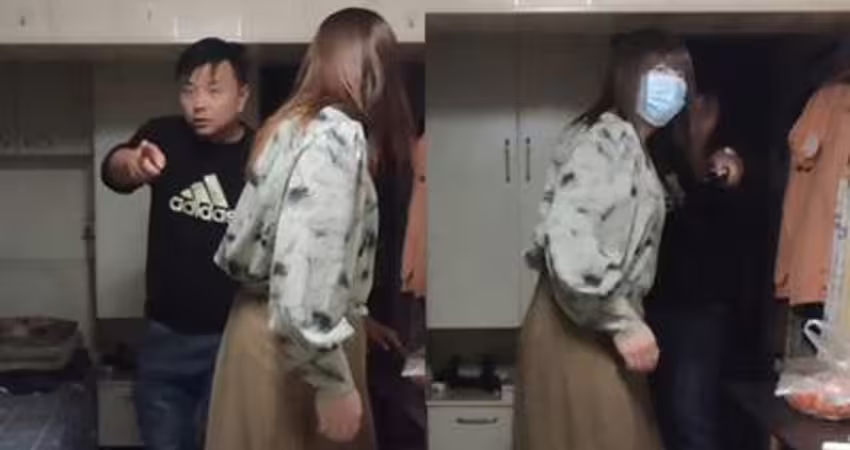 拖鞋男手指前方 紅姐嚇壞睜大眼「以為偷拍被發現」！真相曝