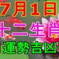 十二生肖每日運勢吉凶預測（7月1日，星期六）精準版！