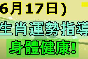 2017年6月17日生肖運勢指導！身體健康！