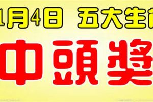 11月4日起不差錢，五大生肖，第一次中獎就是頭獎！