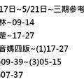 5/195月17號~5月21號觀音媽~六合彩參考看