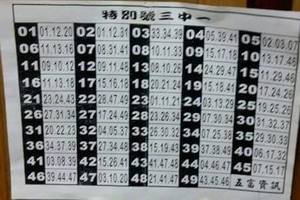 3/29特別號三中一>>>>六合彩參考看