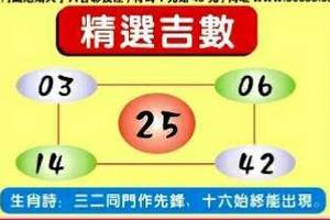 4/5精選吉數~六合彩參考看