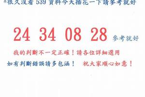 4/29今彩539僅供參考看