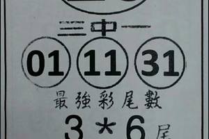 5/17最強彩尾數~3尾碰6尾~六合彩參考看