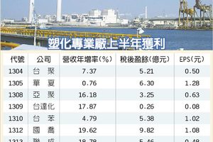 榮化獲利亮眼 H1每股賺2.07元