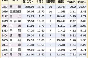 13檔獲利「長」勝軍 法人挺