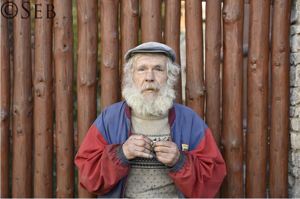 This man allowed Mr Luczywo and his daughter to take a portrait of him as part of the challenge