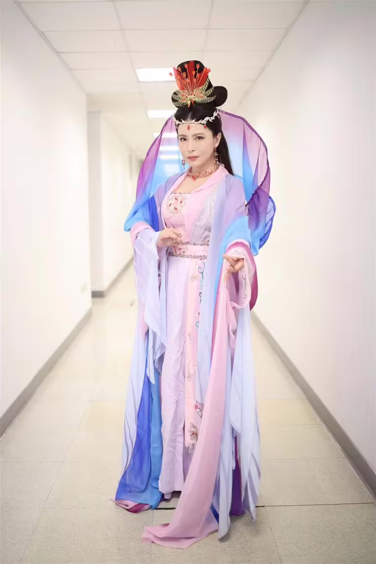 德馨飾演九天玄女(圖/記者鄭孟晃攝) 德馨飾演九天玄女(圖/記者鄭孟晃攝)