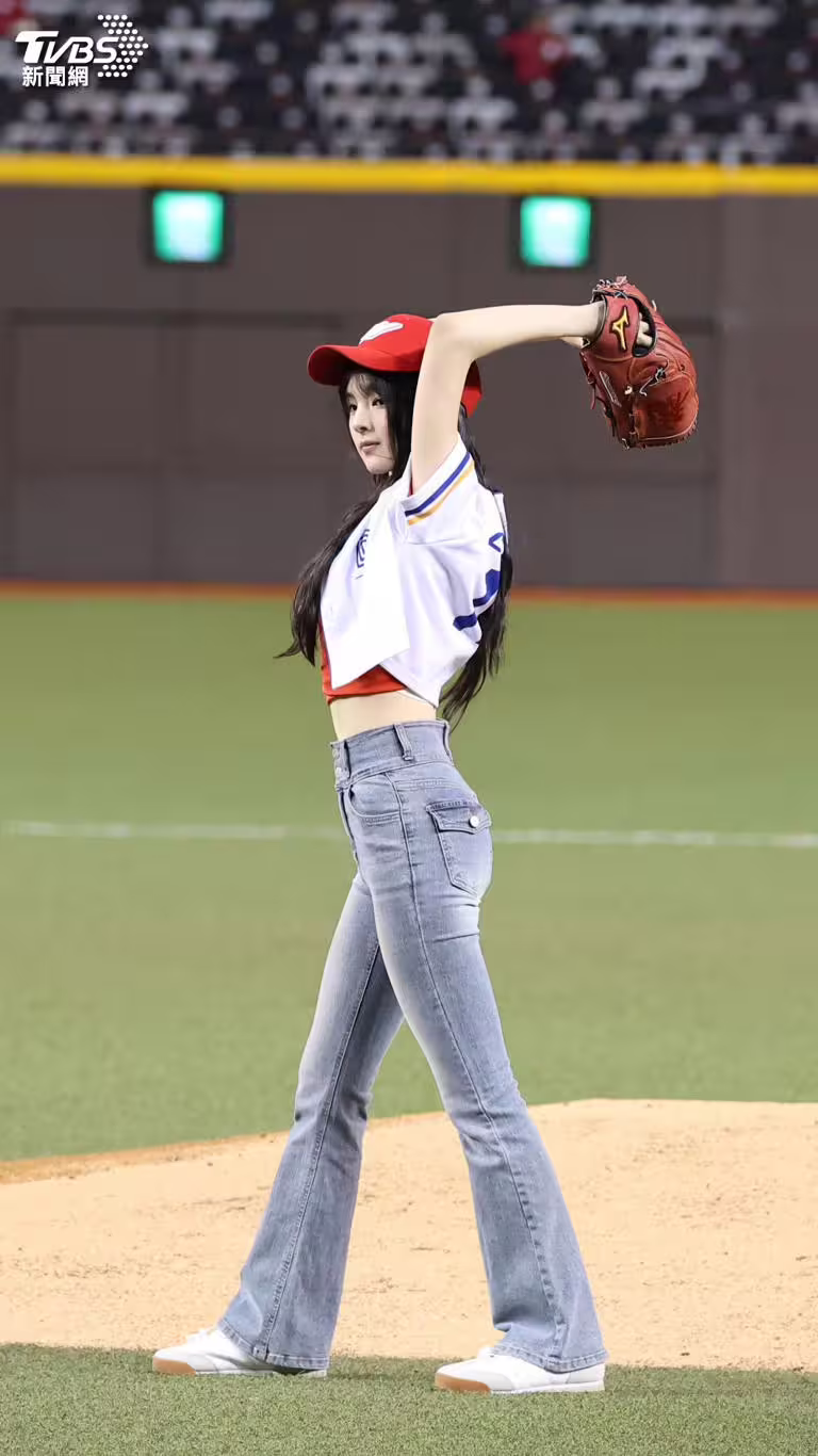 Gyubin才在4月的時候來台，登上台北大巨蛋開球。（圖／TVBS）