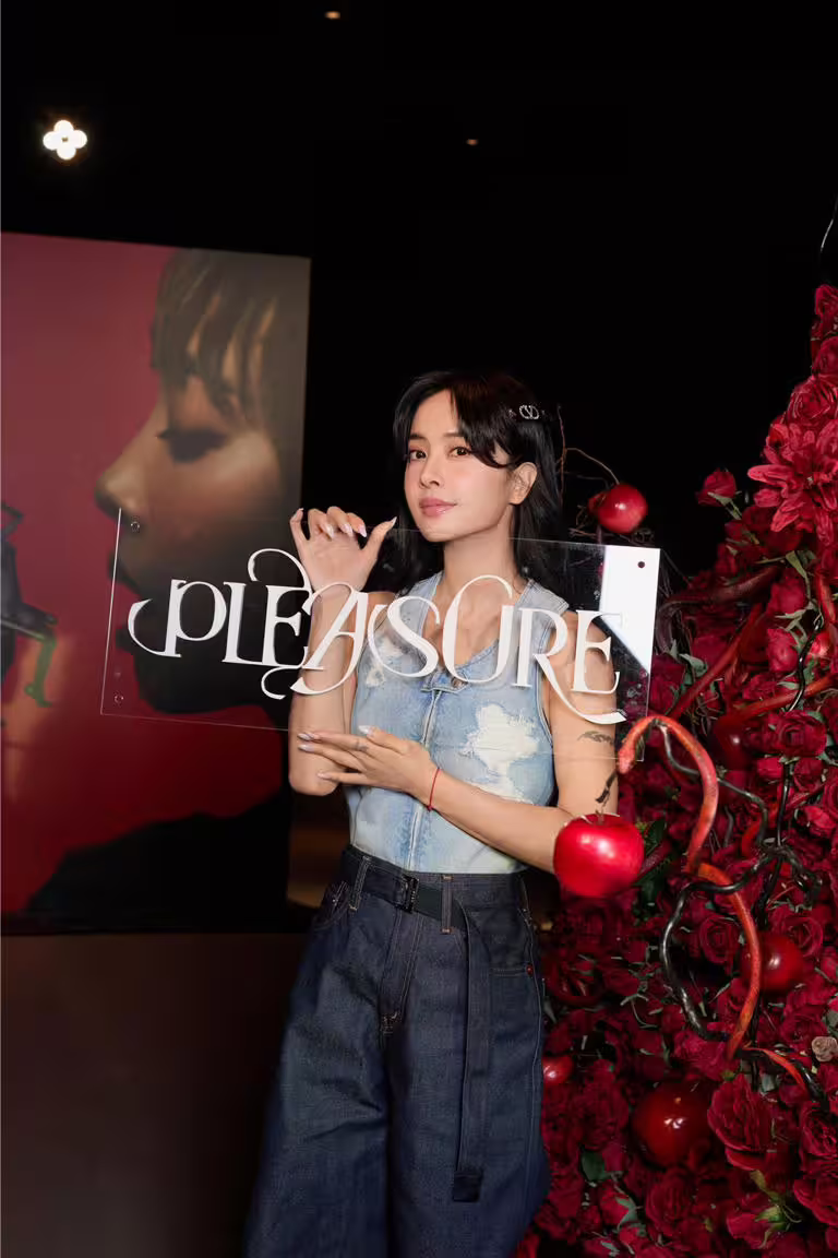蔡依林22日晚間舉辦「Pleasure Wonderland」專輯搶聽會。(凌時差音樂提供) 蔡依林22日晚間舉辦「Pleasure Wonderland」專輯搶聽會。(凌時差音樂提供)