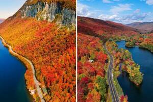 騎上單車欣賞「世界上最紅的秋天」　最適合秋季冒險的秘境小鎮曝光