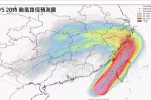 丹娜絲今日「4最」 最強、最近、風雨最大