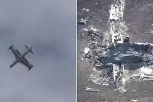 影／才起飛…機師「微笑揮手」下秒墜毀爆炸！機上無生還者