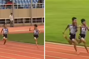 以為冠軍！跑者終點前提早慶祝　慘被超越下場更淒慘