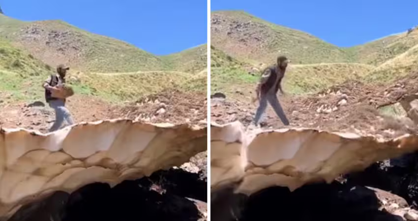 砸毀當地特色雪簷　男子下場慘了