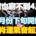 再窮也窮不到4月份，3月份下旬開始，4生肖運氣奮起直追