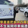 百萬豪車遭自己孩子塗畫，父親淡定上街炫耀，路人紛紛搶著合照