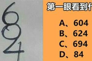 準到我下跪！憑第一感覺你看到什麼數字？這個數字就代表你的性格！
