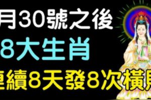 家中有此8大生肖，6月30號之後連續8天發8次橫財，接住了！【8888】