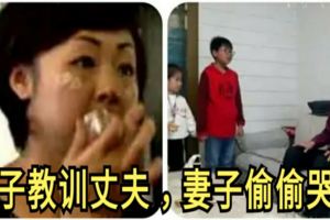 兒子教訓丈夫，妻子偷偷哭了