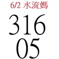 【90%】6/2  水流媽-六合彩參考