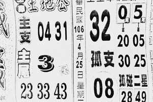4/25  鐵籤-六合彩參考  