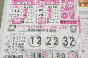 1/6-1/7  539娛樂報-今彩539參考