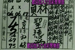 2/16-2/18 員林聖德堂-六合彩參考