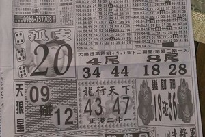 4/28  中國新聞報-大樂透參考