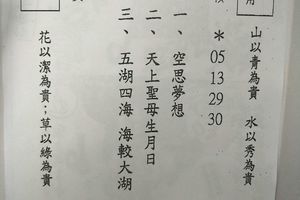 5/6-5/11 震興宮-六合彩參考