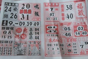 5/6 福籤+鳴報-六合彩參考